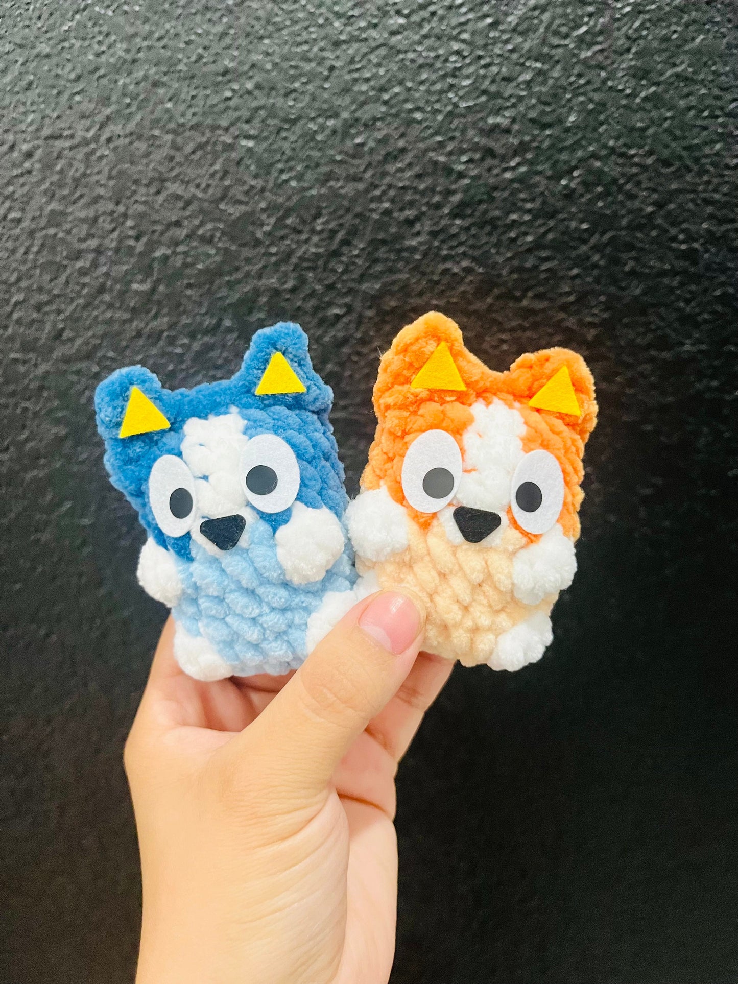 MINI Dog Crochet Amigurumi Digital Pattern - No sew / Low sew