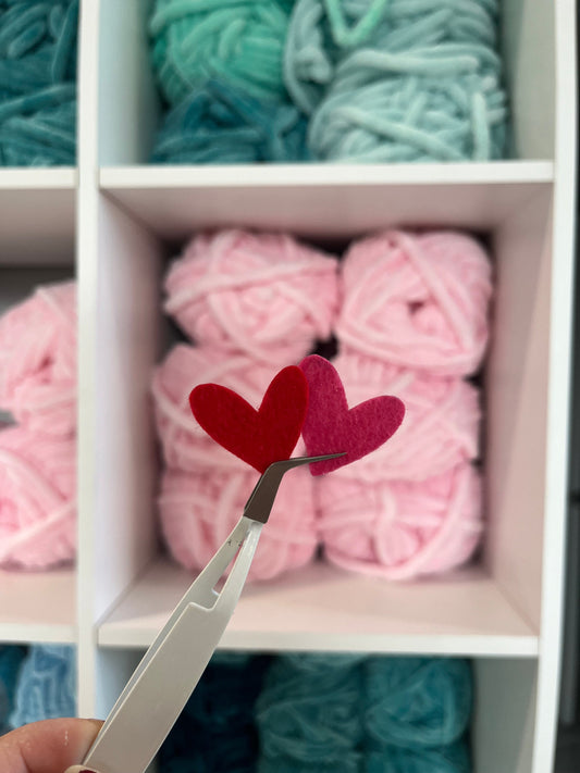 Felt Fancy HEARTS for Valentines / Mothers Day / Appliqué