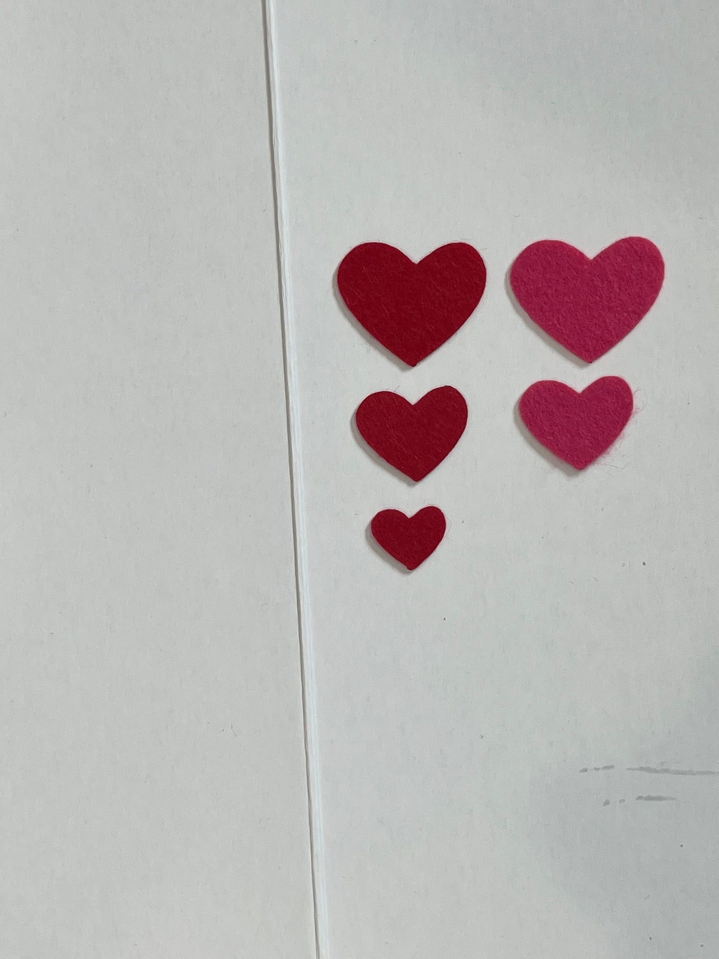 Felt Original HEARTS for Valentines / Mothers Day / Appliqué