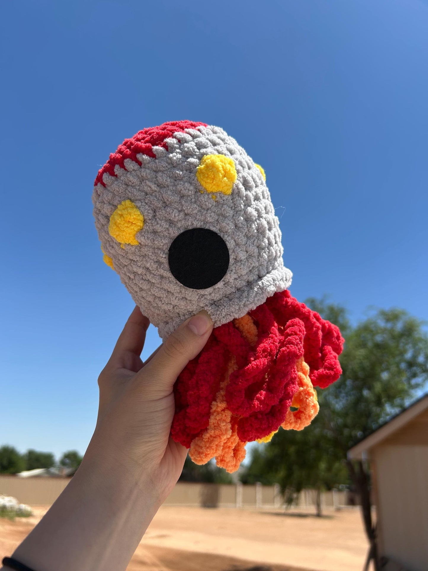 Rocket / Spaceship and Mini Rocket / Spaceship Amigurumi Digital Pattern - No sew / Low Sew