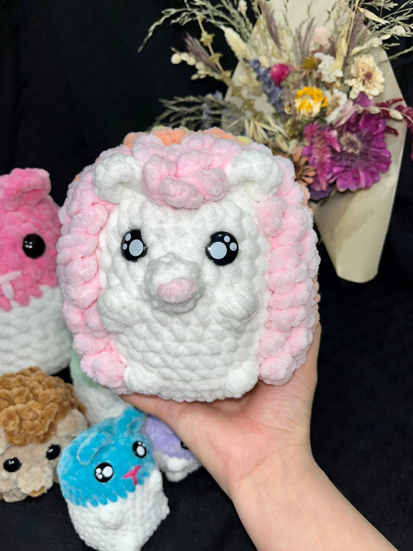 4 in 1 Hedgehog, Hamster, and Mouse digital crochet amigurumi PATTERN. Crochet digital pattern