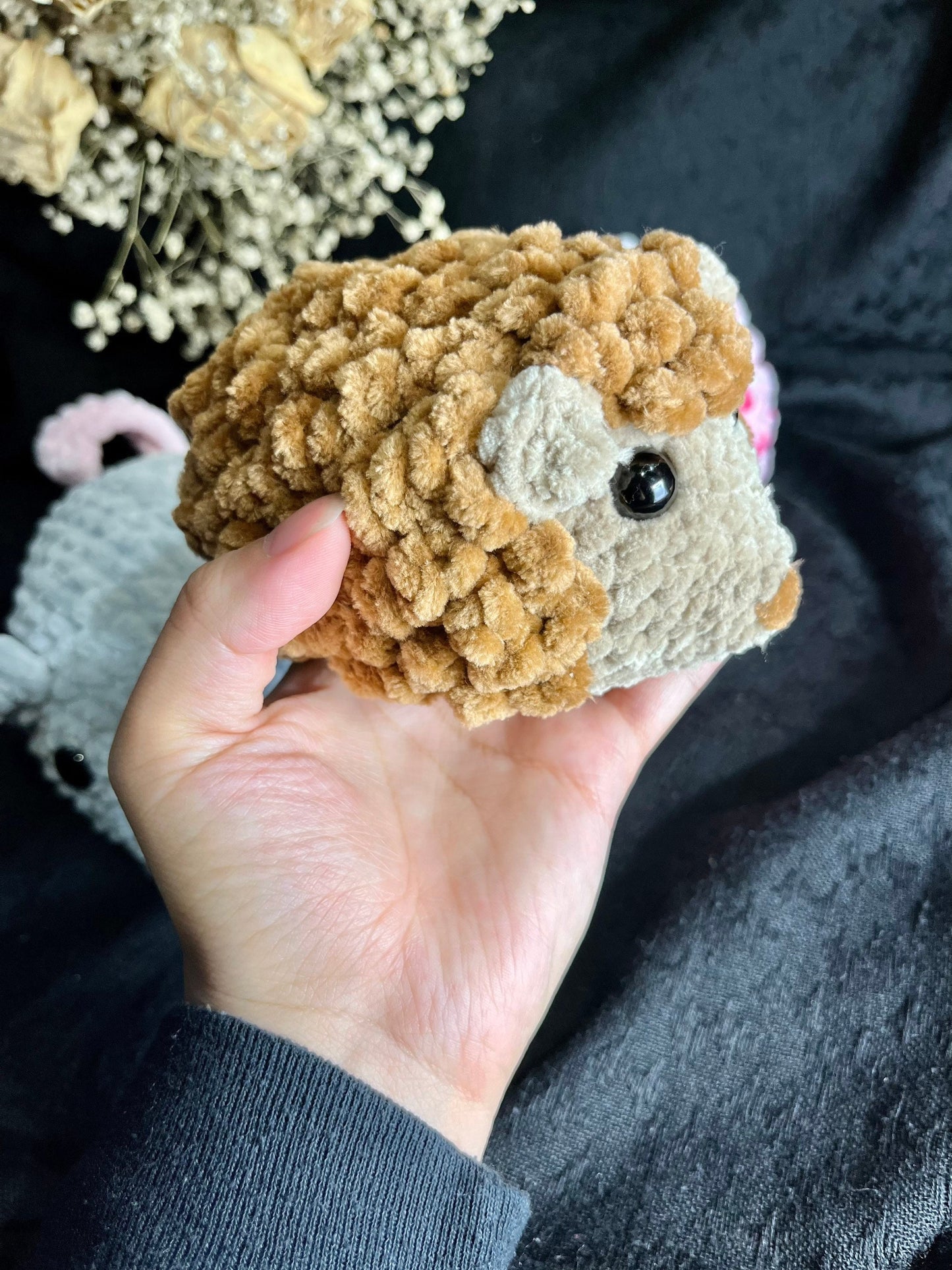 4 in 1 Hedgehog, Hamster, and Mouse digital crochet amigurumi PATTERN. Crochet digital pattern