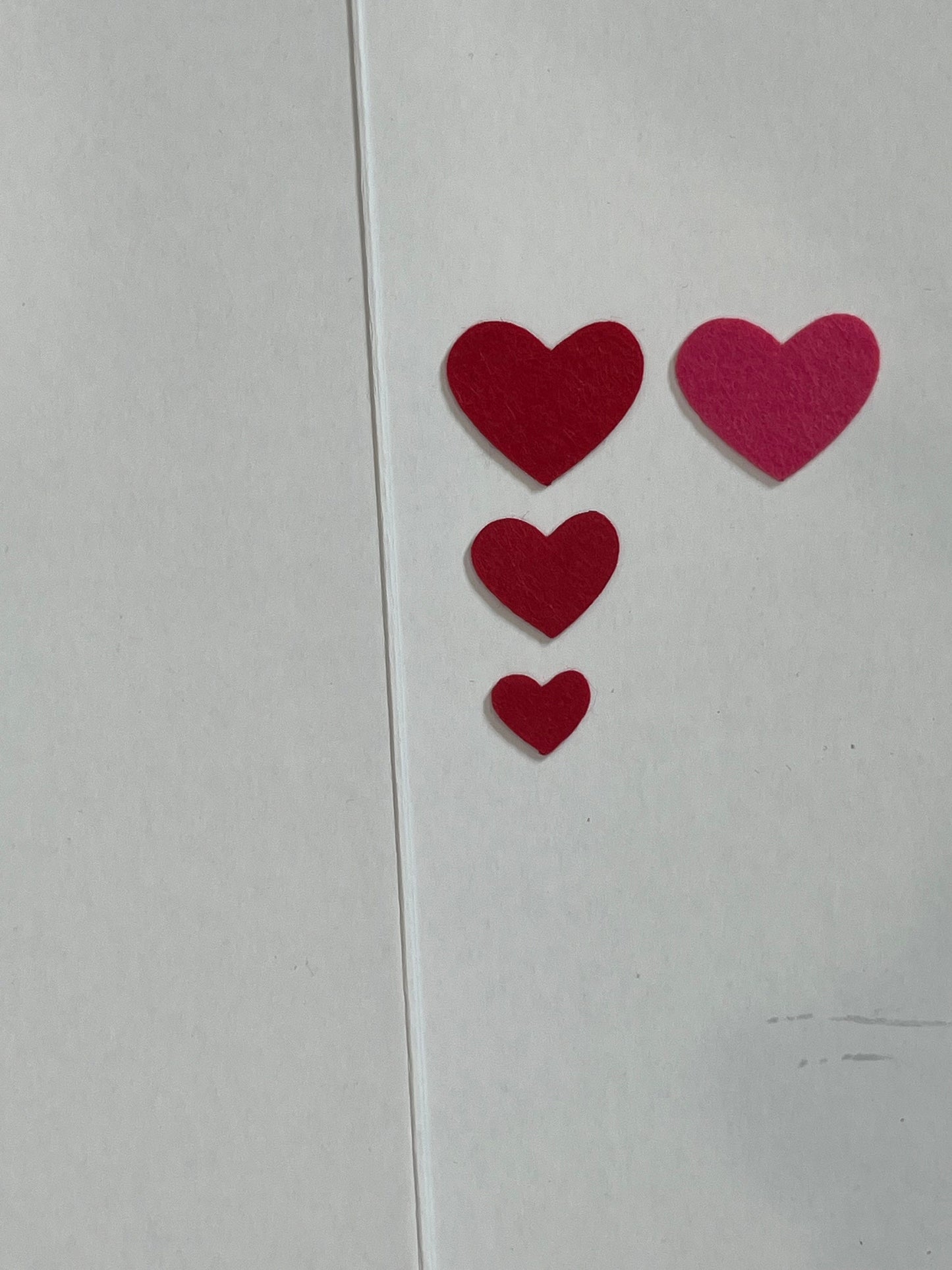 Felt Original HEARTS for Valentines / Mothers Day / Appliqué