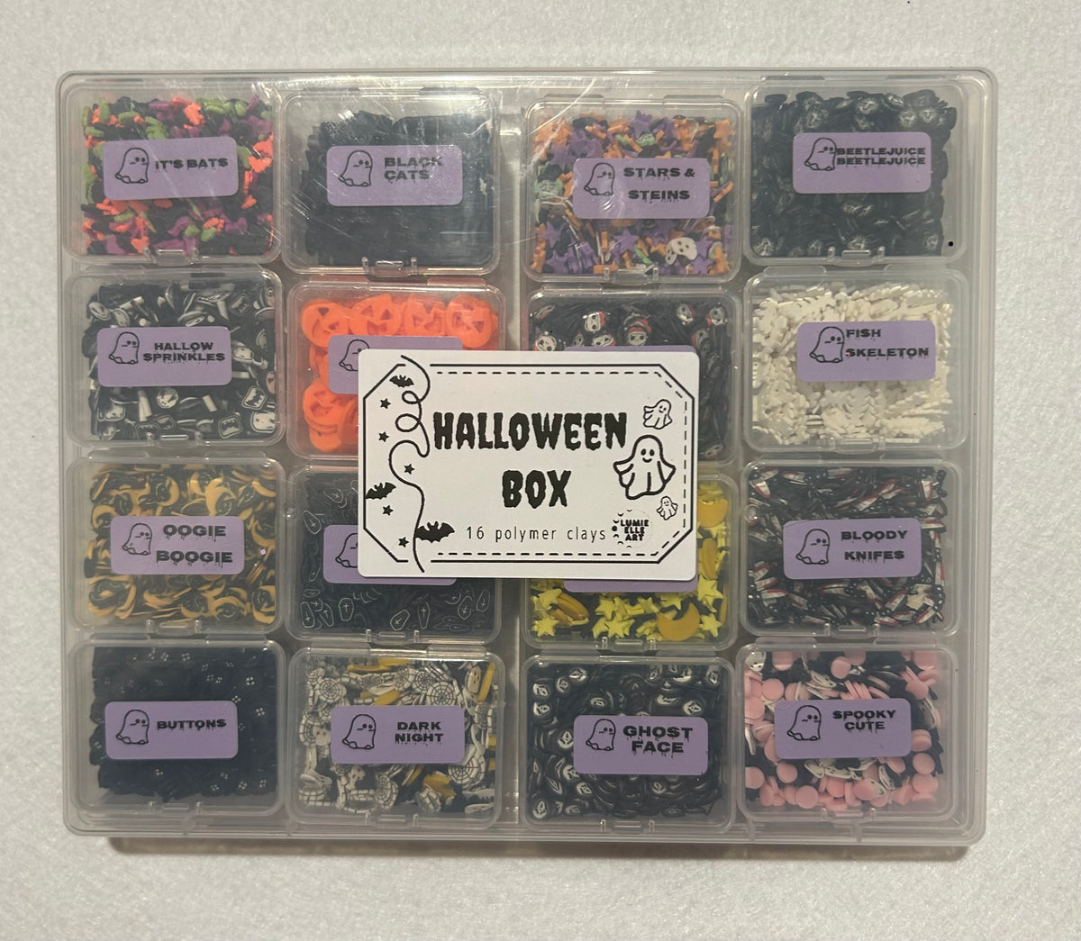 Halloween Polymer Clay Box (16 Clays)