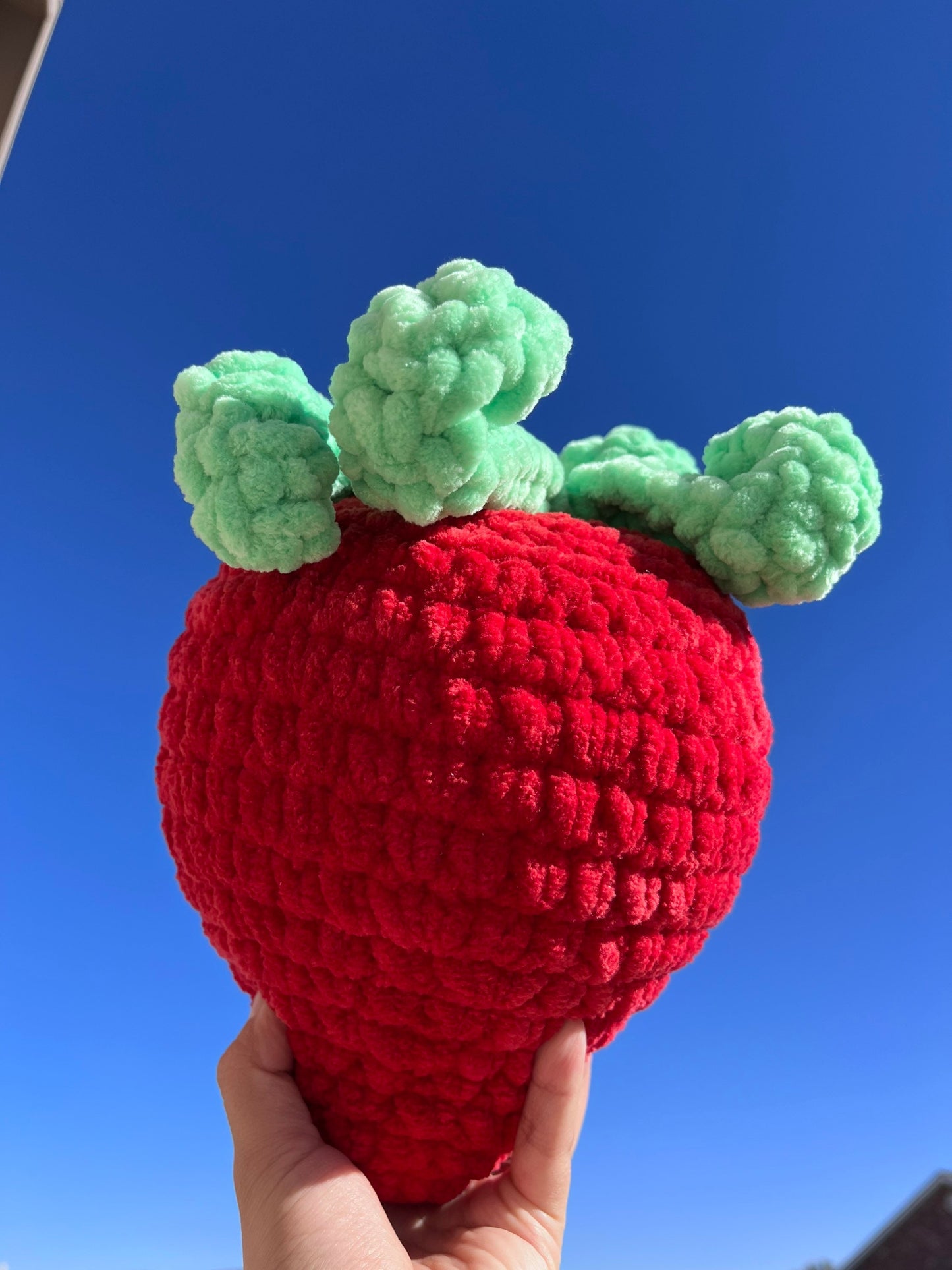 Chocolate covered Valentine's strawberry crochet DIGITAL PATTERN