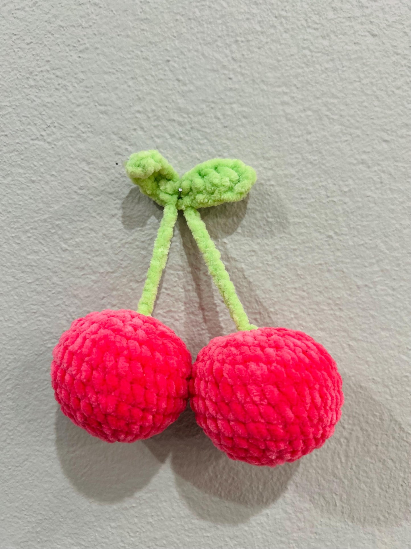 Bow & Cherries Amigurumi Digital Pattern - No sew / Low Sew - Cherry , Valentines