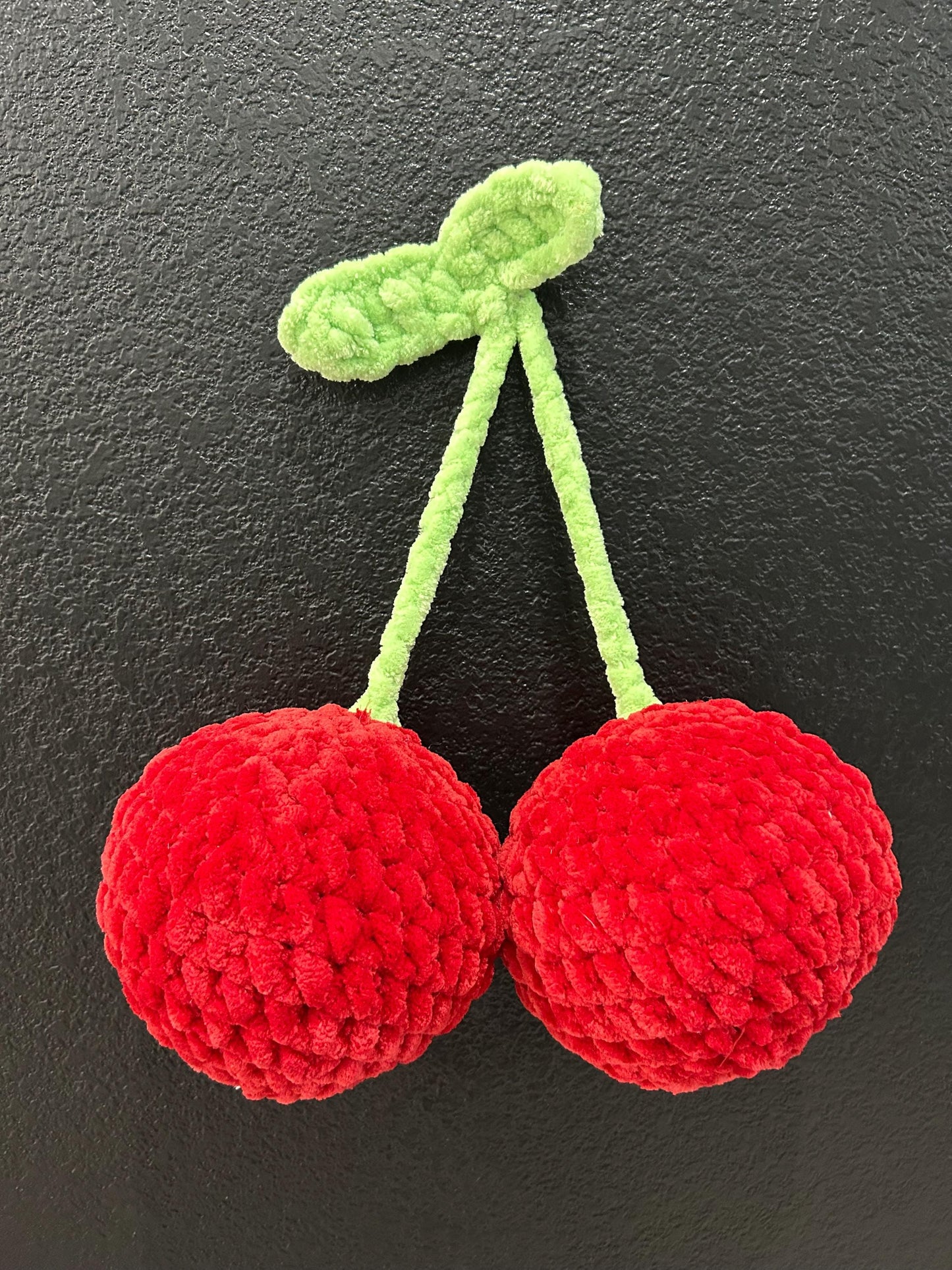 Bow & Cherries Amigurumi Digital Pattern - No sew / Low Sew - Cherry , Valentines