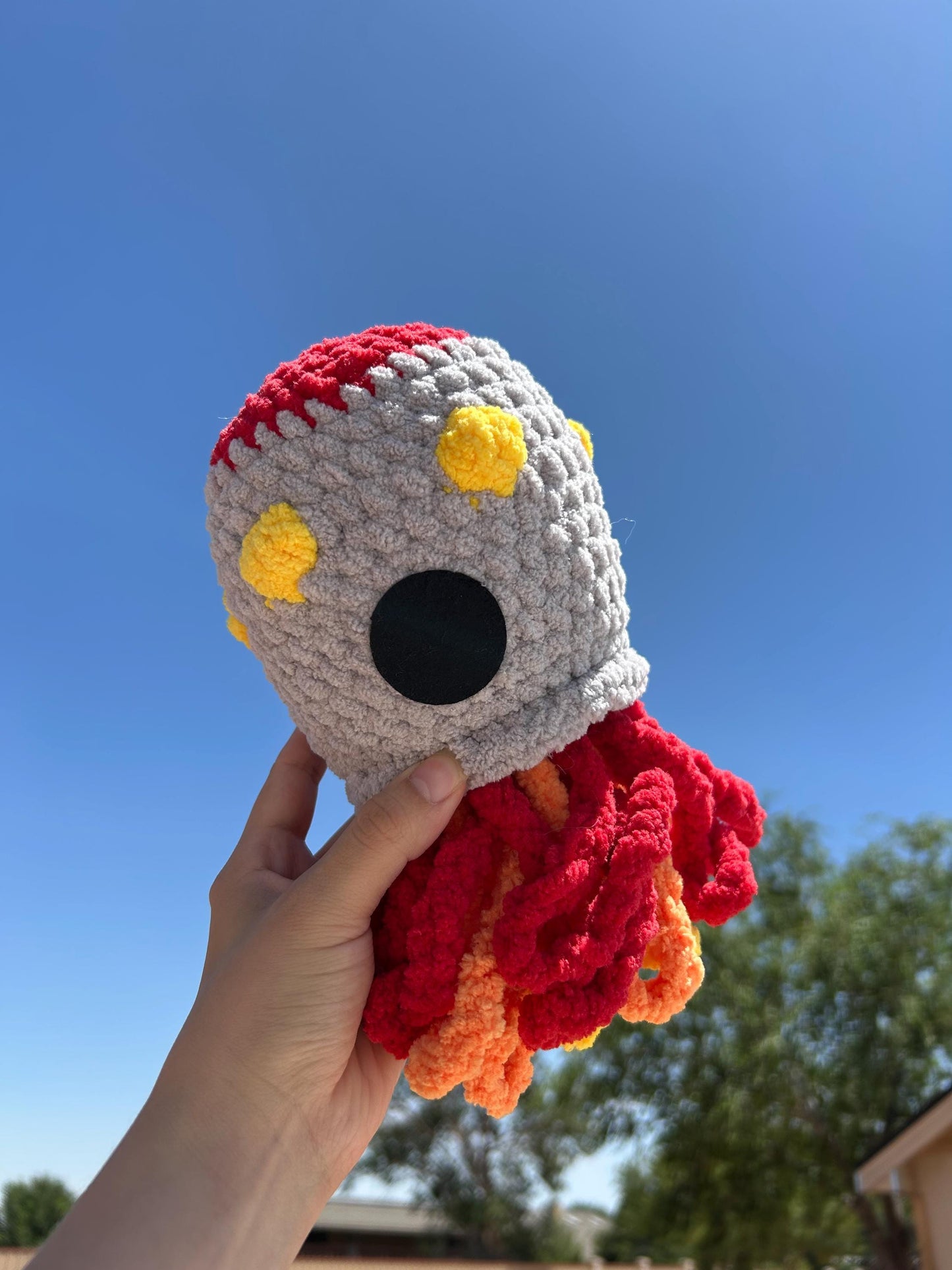 Rocket / Spaceship Amigurumi Digital Pattern - No sew / Low Sew