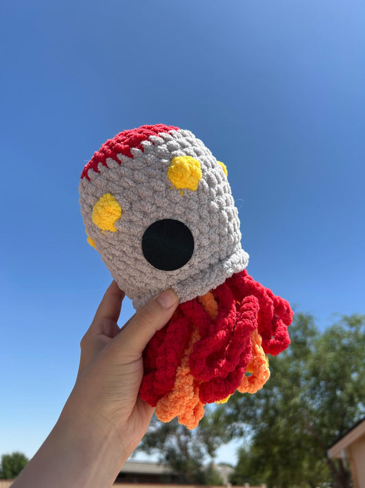 Rocket / Spaceship Amigurumi Digital Pattern - No sew / Low Sew