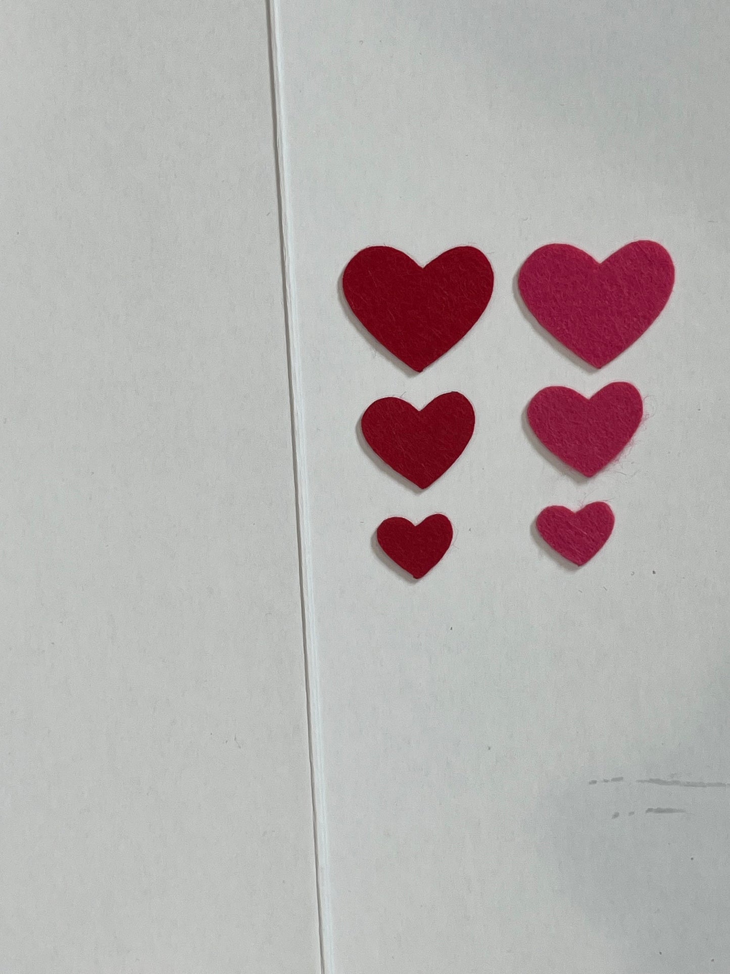 Felt Original HEARTS for Valentines / Mothers Day / Appliqué