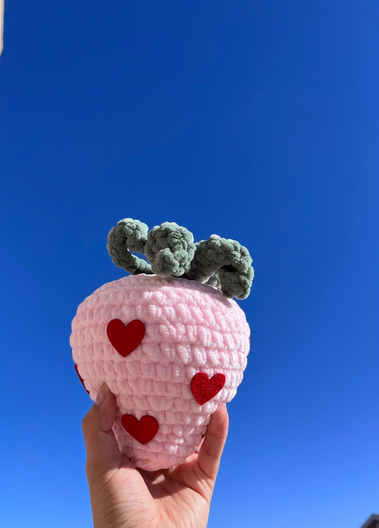 Chocolate covered Valentine's strawberry crochet DIGITAL PATTERN