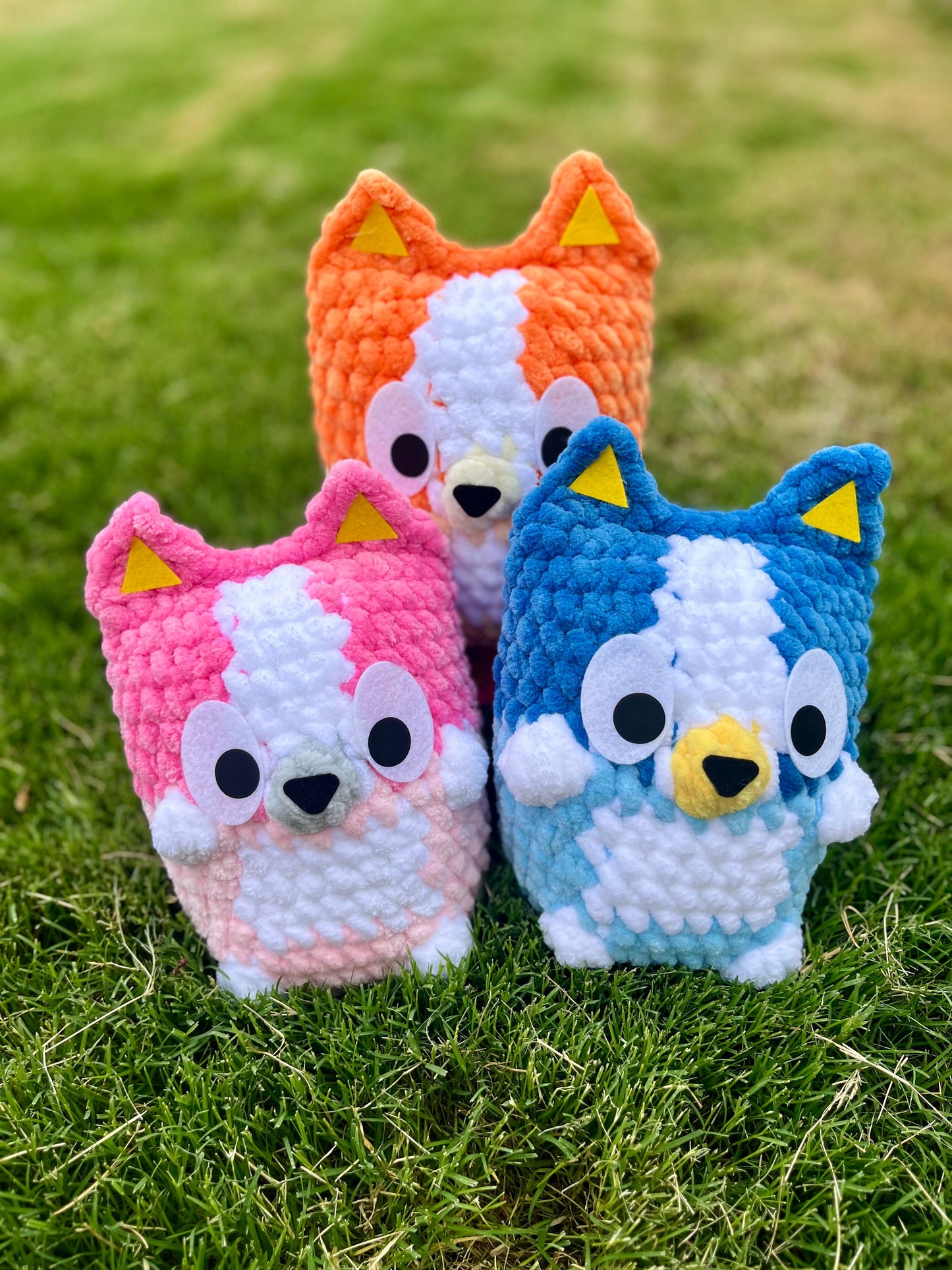 Dog Crochet Amigurumi Digital Pattern - No sew / Low Sew